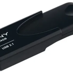 PNY Attache 4 USB Flash Drive 64 GB USB Type A 3.2 Gen 1 Black