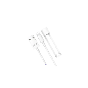 Hoco Charging Cable Lightning With Holder White
