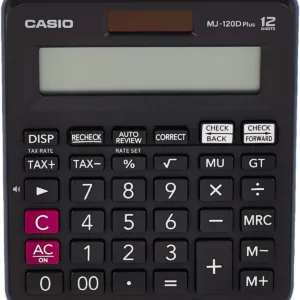 Casio Practical Calculator 12 Digits Black - OG-MJ120