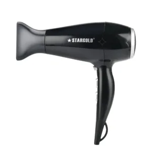 StarGold Lightweight Hair Dryer With Diffuser Concentrator - Black