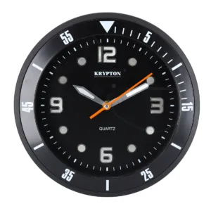 Krypton Round Wall Clock Black KNWC6120