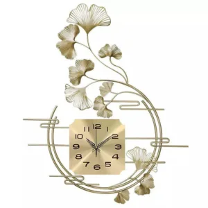 Luxury Digital Wall Clock Elegant Bedroom Gold Living Room Wall Clock