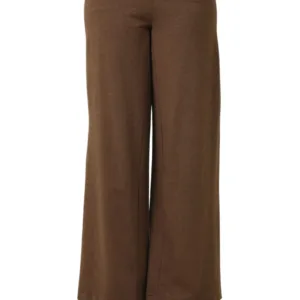 PURE COMFORT WIDE TROUSER-CHOCOLATE